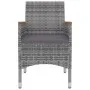 Set comedor de jardín 5 pzas y cojines ratán sintético y vidrio von , Gartensets - Ref: Foro24-3099776, Preis: 414,27 €, Raba...
