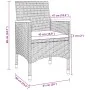 Set comedor de jardín 5 pzas y cojines ratán sintético y vidrio von , Gartensets - Ref: Foro24-3099776, Preis: 414,27 €, Raba...