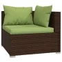 Set muebles de jardín 10 pzas y cojines ratán sintético marrón von , Gartensets - Ref: Foro24-3102772, Preis: 1,00 €, Rabatt: %