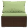 Set muebles de jardín 10 pzas y cojines ratán sintético marrón von , Gartensets - Ref: Foro24-3102772, Preis: 1,00 €, Rabatt: %