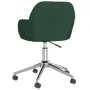 Sillas de comedor giratorias 2 unidades tela verde oscuro de , Sillas de comedor - Ref: Foro24-3103091, Precio: 165,27 €, Des...
