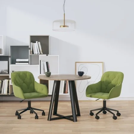 Sillas de comedor giratorias 2 unidades terciopelo verde claro by , dining chairs - Ref: Foro24-3103424, Price: 178,81 €, Dis...