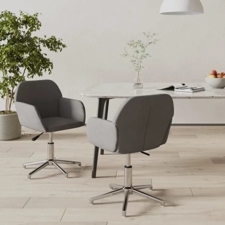 Sillas de comedor giratorias 2 unidades tela gris claro von , Essstühle - Ref: Foro24-3103030, Preis: 164,51 €, Rabatt: %