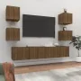 Set de muebles para TV 6 pzas madera contrachapada roble marrón by , TV Furniture - Ref: Foro24-3114261, Price: 151,01 €, Dis...