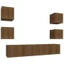 Set de muebles para TV 6 pzas madera contrachapada roble marrón by , TV Furniture - Ref: Foro24-3114261, Price: 151,01 €, Dis...