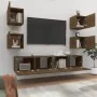Set de muebles para TV 6 pzas madera contrachapada roble marrón by , TV Furniture - Ref: Foro24-3114261, Price: 151,01 €, Dis...