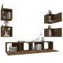 Set de muebles para TV 6 pzas madera contrachapada roble marrón by , TV Furniture - Ref: Foro24-3114261, Price: 151,01 €, Dis...