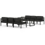 Set muebles de jardín 7 pzas y cojines aluminio gris antracita de , Conjuntos de jardín - Ref: Foro24-3115923, Precio: 975,61...