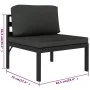 Set muebles de jardín 8 pzas y cojines aluminio gris antracita von , Gartensets - Ref: Foro24-3115928, Preis: 1,00 €, Rabatt: %