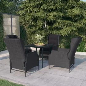 Juego de comedor de jardín 5 piezas gris oscuro by , Garden sets - Ref: Foro24-3099638, Price: 1,00 €, Discount: %