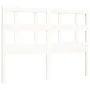 White solid wood bed frame with headboard 120x200 cm by vidaXL, Beds and slatted bases - Ref: Foro24-3194827, Price: 123,57 €...