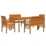Set comedor de jardín 5 pzas y cojines madera maciza de acacia von , Gartensets - Ref: Foro24-3120459, Preis: 705,95 €, Rabat...