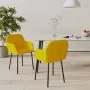Sillas de comedor 2 unidades terciopelo amarillo by , dining chairs - Ref: Foro24-344708, Price: 118,56 €, Discount: %