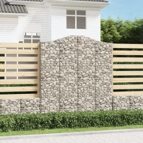Cestas de gaviones 7 uds forma de arco hierro 200x30x220/240 cm von , Töpfe und Pflanzgefäße - Ref: Foro24-3145561, Preis: 90...