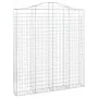 Cestas de gaviones 7 uds forma de arco hierro 200x30x220/240 cm by , Pots and planters - Ref: Foro24-3145561, Price: 905,07 €...