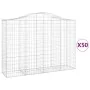 Cestas gaviones 50 uds forma de arco hierro 200x50x140/160 cm von , Töpfe und Pflanzgefäße - Ref: Foro24-3145701, Preis: 4,00...