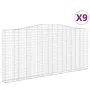 Cestas de gaviones 9 uds forma de arco hierro 400x30x180/200 cm de , Maceteros y jardineras - Ref: Foro24-3145885, Precio: 1,...