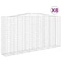 Cestas de gaviones 8 uds forma de arco hierro 400x50x200/220 cm by , Pots and planters - Ref: Foro24-3146027, Price: 2,00 €, ...