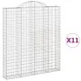 Cestas de gaviones 11 uds forma de arco hierro 200x30x220/240cm by , Pots and planters - Ref: Foro24-3146245, Price: 1,00 €, ...
