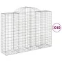 Cestas gaviones 40 uds forma de arco hierro 200x50x140/160 cm by , Pots and planters - Ref: Foro24-3146380, Price: 3,00 €, Di...