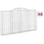 Cestas de gaviones 8 uds forma de arco hierro 300x30x160/180 cm by , Pots and planters - Ref: Foro24-3146581, Price: 1,00 €, ...