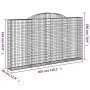 Cestas de gaviones 10 uds forma de arco hierro 300x30x160/180cm by , Pots and planters - Ref: Foro24-3146583, Price: 1,00 €, ...