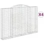 Cestas de gaviones 4 uds forma de arco hierro 300x30x200/220 cm by , Pots and planters - Ref: Foro24-3146613, Price: 852,65 €...