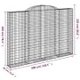 Cestas de gaviones 4 uds forma de arco hierro 300x30x200/220 cm by , Pots and planters - Ref: Foro24-3146613, Price: 852,65 €...
