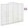 Cestas de gaviones 5 uds forma de arco hierro 300x30x220/240 cm by , Pots and planters - Ref: Foro24-3146632, Price: 944,88 €...