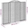 Cestas de gaviones 5 uds forma de arco hierro 300x30x220/240 cm by , Pots and planters - Ref: Foro24-3146632, Price: 944,88 €...