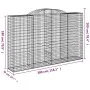 Cestas de gaviones 9 uds forma de arco hierro 300x50x180/200 cm von , Töpfe und Pflanzgefäße - Ref: Foro24-3146780, Preis: 1,...