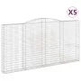 Cestas de gaviones 5 uds forma de arco hierro 400x30x200/220 cm by , Pots and planters - Ref: Foro24-3146934, Price: 1,00 €, ...
