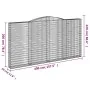 Cestas de gaviones 5 uds forma de arco hierro 400x30x200/220 cm by , Pots and planters - Ref: Foro24-3146934, Price: 1,00 €, ...