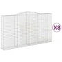 Cestas de gaviones 8 uds forma de arco hierro 400x50x220/240 cm by , Pots and planters - Ref: Foro24-3147080, Price: 2,00 €, ...