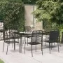 Juego de comedor jardín 7 pzas acero y cuerda de algodón negro von , Gartensets - Ref: Foro24-3156541, Preis: 446,54 €, Rabat...