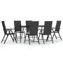 Juego de comedor de jardín 7 piezas ratán sintético negro by , Garden sets - Ref: Foro24-3156517, Price: 531,55 €, Discount: %