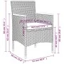 Juego de comedor de jardín 7 piezas con cojines gris y negro von , Gartensets - Ref: Foro24-3156645, Preis: 506,82 €, Rabatt: %