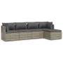 Set de muebles de jardín 5 pzas y cojines ratán sintético gris von , Gartensets - Ref: Foro24-3157319, Preis: 451,35 €, Rabat...
