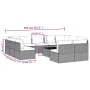 Set de muebles de jardín 12 pzas cojines ratán sintético gris de , Conjuntos de jardín - Ref: Foro24-3157346, Precio: 1,00 €,...