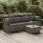 Set de muebles de jardín 5 pzas y cojines ratán sintético gris de , Conjuntos de jardín - Ref: Foro24-3157367, Precio: 451,35...