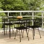 Juego de comedor de jardín 5 piezas ratán sintético negro de , Conjuntos de jardín - Ref: Foro24-3157882, Precio: 396,73 €, D...