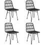 Juego de comedor de jardín 5 piezas ratán sintético negro de , Conjuntos de jardín - Ref: Foro24-3157882, Precio: 396,73 €, D...