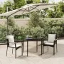 Set comedor de jardín 3 pzas con cojines ratán sintético negro by , Garden sets - Ref: Foro24-3185095, Price: 203,09 €, Disco...