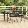 Juego de comedor de jardín 5 piezas ratán sintético negro de , Conjuntos de jardín - Ref: Foro24-3157854, Precio: 380,97 €, D...