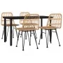 Juego de comedor de jardín 5 piezas ratán sintético by , Garden sets - Ref: Foro24-3157889, Price: 419,34 €, Discount: %