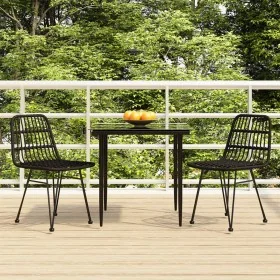 Juego de comedor de jardín 3 piezas ratán sintético negro von , Gartensets - Ref: Foro24-3157880, Preis: 245,41 €, Rabatt: %