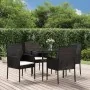 Set de muebles jardín 5 pzas con cojines ratán sintético negro von , Gartensets - Ref: Foro24-3185144, Preis: 345,41 €, Rabat...