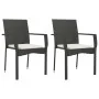 Set comedor de jardín 3 pzas con cojines ratán sintético negro von , Gartensets - Ref: Foro24-3185131, Preis: 199,98 €, Rabat...