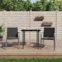 Juego comedor jardín 3 piezas y cojines ratán sintético y acero von , Gartensets - Ref: Foro24-3186939, Preis: 212,43 €, Raba...