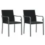 Juego comedor jardín 3 piezas y cojines ratán sintético y acero von , Gartensets - Ref: Foro24-3186939, Preis: 212,43 €, Raba...